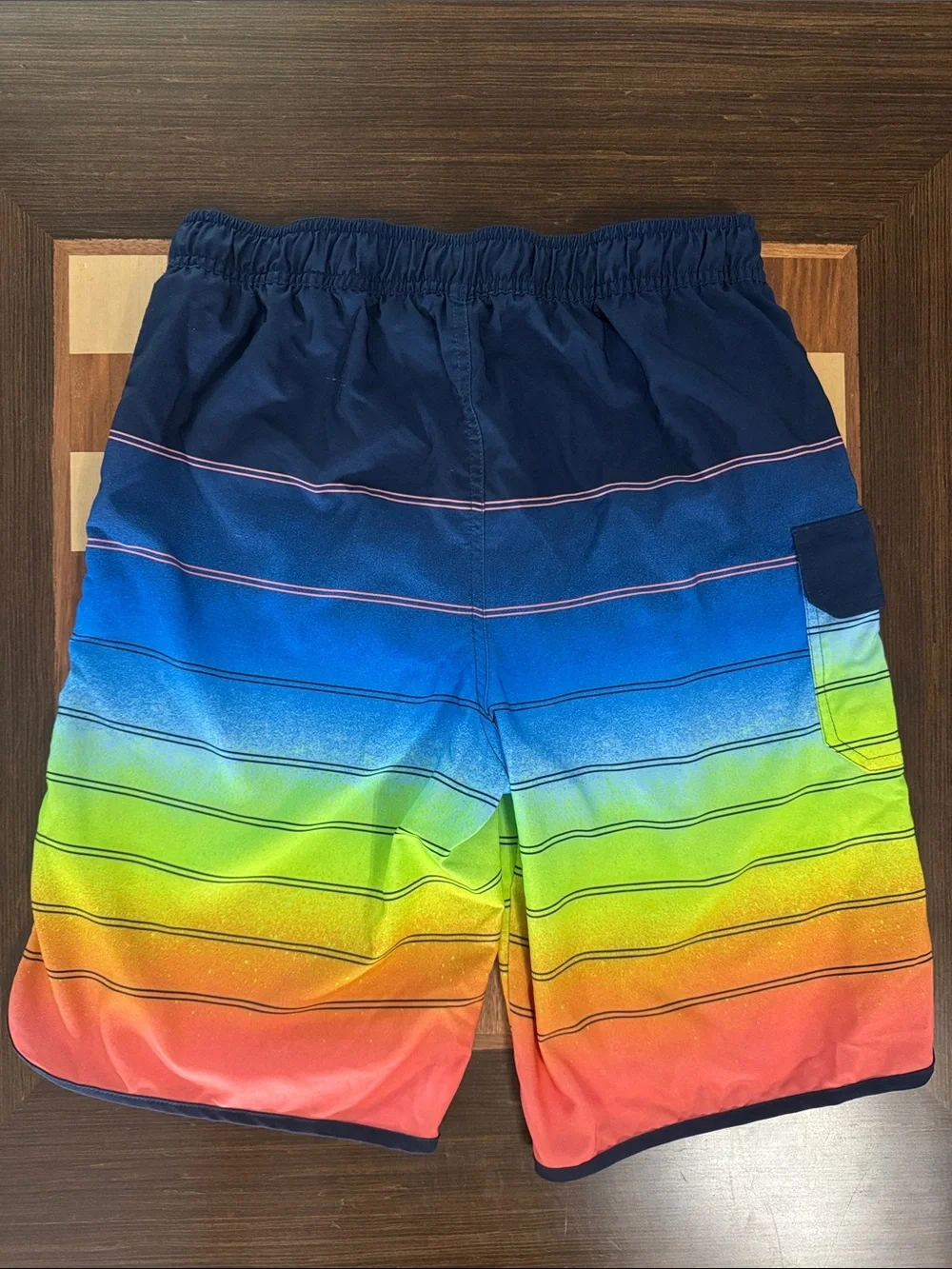 Wonder Nation boys colorful swim trunks size XXL.